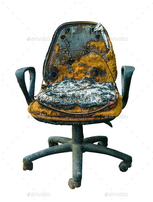 Grungy Damaged Office Chair Stock Photo by mrdoomits PhotoDune